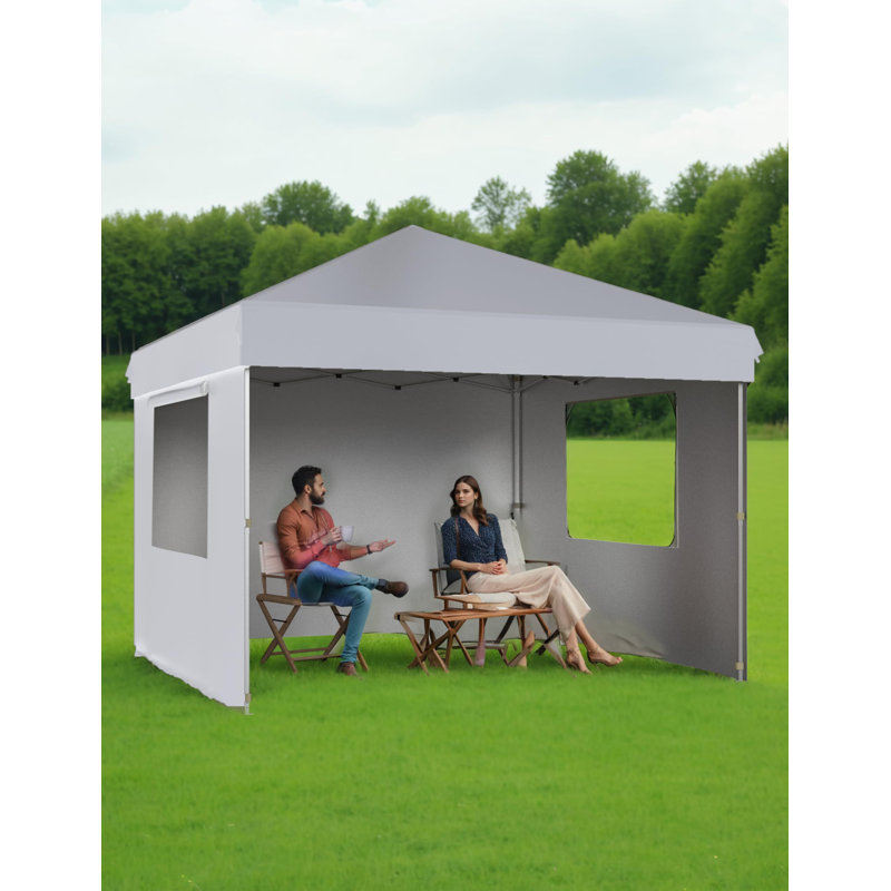 babevy 10X10 Ft Pop Up Canopy Tent Easy One Person Set Up Instant Portable Shelter Wayfair Canada